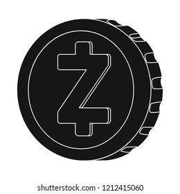 Vector illustration of cryptocurrency and coin sign. Set of cryptocurrency and crypto vector icon for stock.