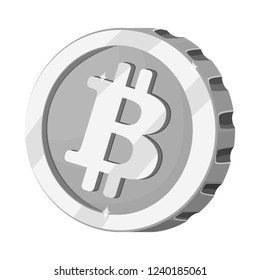 Vector illustration of cryptocurrency and coin sign. Collection of cryptocurrency and crypto stock vector illustration.