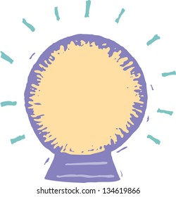 Vector illustration of Crystal Ball