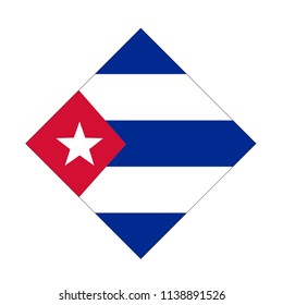 vector illustration of Cuba flag