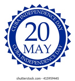 Vector illustration of Cuba Independence Day.