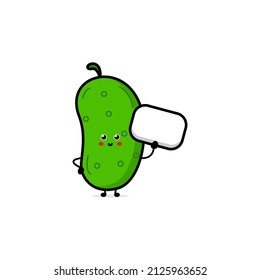 Vector illustration of cucumber character with cute expression, jump, happy, funny, cucumber isolated on white background, simple minimal style, vegetable for mascot collection, emoticon