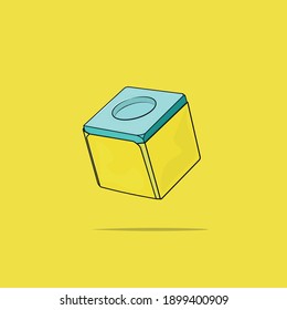 Vector illustration of a cue chalk