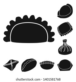 Vector illustration of cuisine  and appetizer icon. Set of cuisine  and food  stock symbol for web.