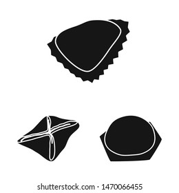 Vector illustration of cuisine and appetizer sign. Collection of cuisine and food stock symbol for web.