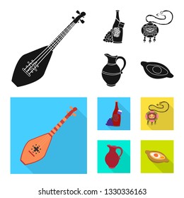 Vector illustration of culture and sightseeing icon. Collection of culture and originality vector icon for stock.