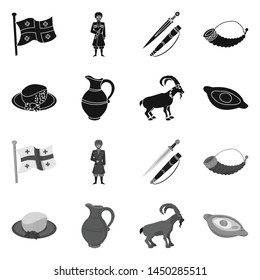 Vector illustration of culture and sightseeing icon. Collection of culture and originality stock vector illustration.