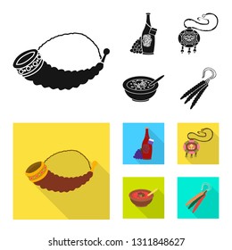 Vector illustration of culture and sightseeing logo. Collection of culture and originality stock symbol for web.