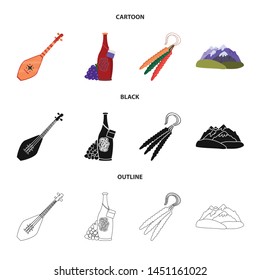 Vector illustration of culture and sightseeing symbol. Collection of culture and originality stock vector illustration.
