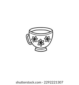 vector illustration of a cup