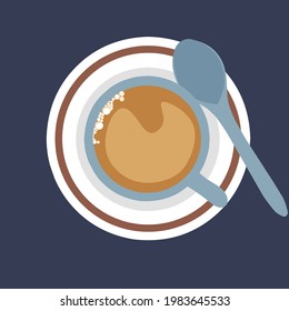 Vector illustration of a cup of coffee