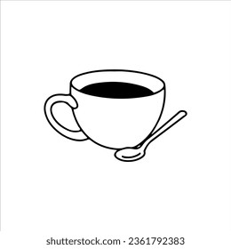 vector illustration of a cup of coffee
