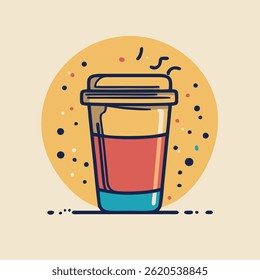 vector illustration of a cup of coffee