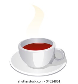 Vector illustration of an cup of coffee.