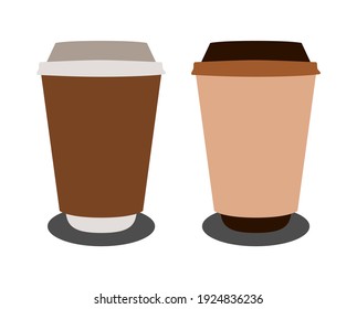 Vector illustration of a Cup of coffee icon on white background