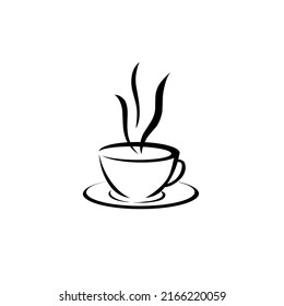 Vector illustration of cup of coffee icon