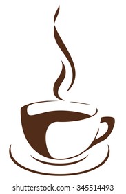 vector illustration of a cup of coffee icon