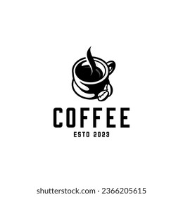 vector illustration of cup of coffee logo, cafe logo, shop logo, market logo
