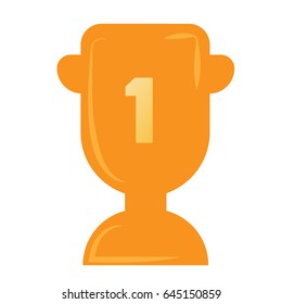 Vector illustration cup first place 