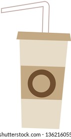 Vector illustration of a cup of hot drink