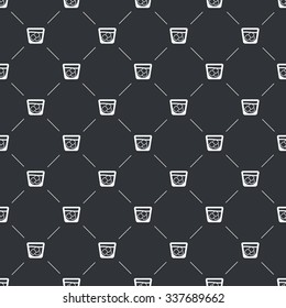 vector illustration of  cup with ice icon