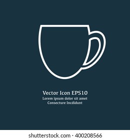 Vector illustration of cup icon