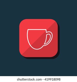 Vector illustration of cup icon
