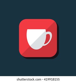 Vector illustration of cup icon