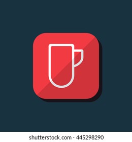 Vector illustration of cup icon