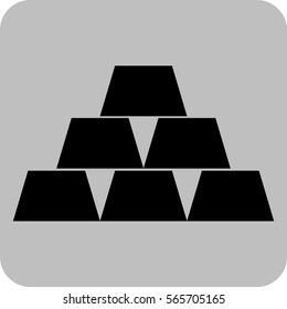 Vector Illustration with Cup Pyramid Icon
