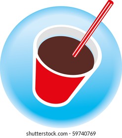 ilustração vetorial de refrigerante de xícara