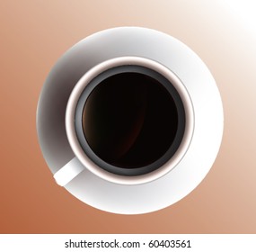 Vector illustration of the cup of tea