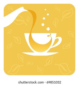 Vector illustration cup of tea