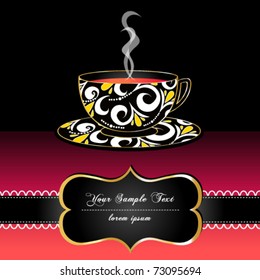 Vector illustration of cup of tea