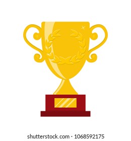Vector illustration. Cup of the winner.