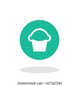 Vector illustration of cupcake icon