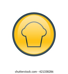 Vector illustration of cupcake icon