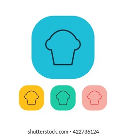 Vector illustration of cupcake icon