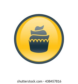 Vector illustration of cupcake icon