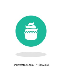 Vector illustration of cupcake icon