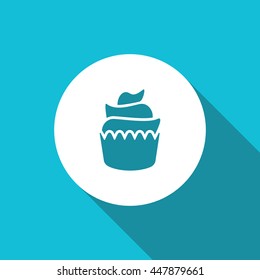 Vector illustration of cupcake icon