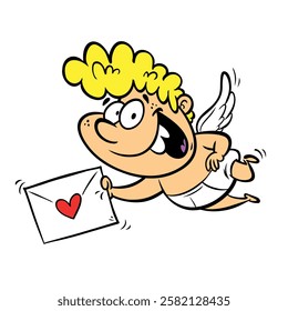 Vector illustration of cupid to celebrate Valentine's Day