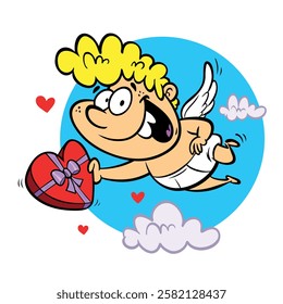 Vector illustration of cupid to celebrate Valentine's Day