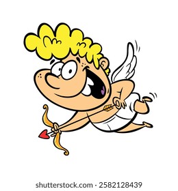 Vector illustration of cupid to celebrate Valentine's Day