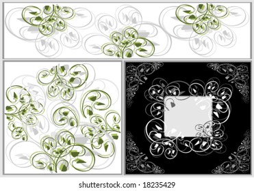 vector illustration of curlicues