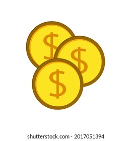 Ilustración vectorial del símbolo de moneda.