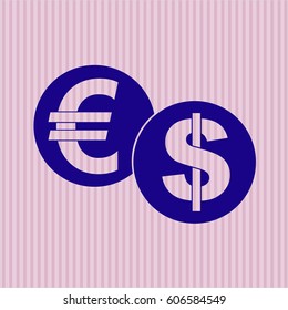 Vector Illustration of Currency Exchange vector symbol
