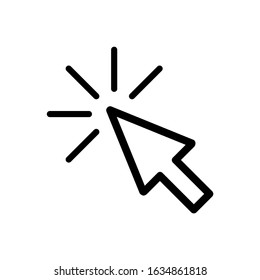 Vector illustration of the cursor icon on a white background