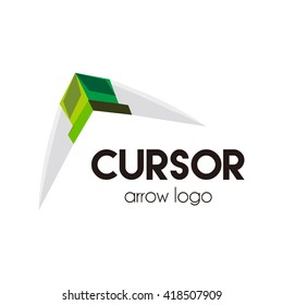 vector illustration of cursors navigation abstract vector and logo design or template arrow business icon of company identity symbol concept