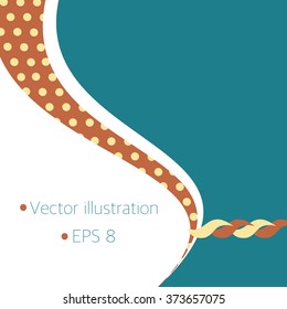 Vector illustration of curtain. Vector design element. Vector design template. Vector design concept.